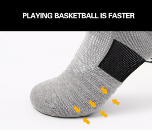 Tùy Chỉnh Cotton Chất Lượng Cao Thể Thao Thoáng Khí Thể Thao Vớ Người Đàn Ông Nhiệm Vụ Nặng Nề Chuyên Nghiệp Mắt Cá Chân Bóng Rổ Thanh Niên Mùa Xuân Dưới - Product Image 5