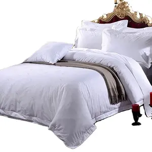 Turkish cotton 40S 250 thread count Queen Bed cotton Comforter Set White sheet set