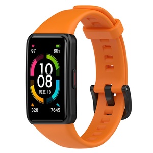 Remplacement doux de bracelet de montre intelligente de silicone de couleur unie pour le bracelet de montre de Huawei <span class=keywords><strong>Band</strong></span> <span class=keywords><strong>6</strong></span> <span class=keywords><strong>Pro</strong></span> <span class=keywords><strong>Honor</strong></span> <span class=keywords><strong>Band</strong></span> <span class=keywords><strong>6</strong></span> 7 TPU - Product Image 3