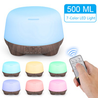 Diffuseur d'arômes électrique, humidificateur 500 ml, utilisation hôtelière, diffuseur d'huiles essentielles ultrasonique silencieux avec lumière LED contrôlée par application