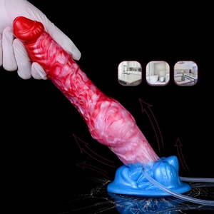 N-DFCQZS5240 Inflatable Squirting <b>Dildo</b> Animal Dog Dragon Cock Silicone Penis Artificial Penis Vagina G-spot <b>Dildo</b> - Product Image 3