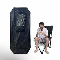 Sauna domestique de luxe américain avec panneau de commande numérique, système d'aromathérapie et banc ergonomique pour une thérapie de désintoxication corporelle complète