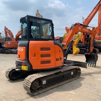 Mini-excavatrice hydraulique sur chenilles HITACHII ZAXIS55US-5A d'occasion, 5,5 tonnes, avec moteur, boîte de vitesses, PLC - Modèle 2022