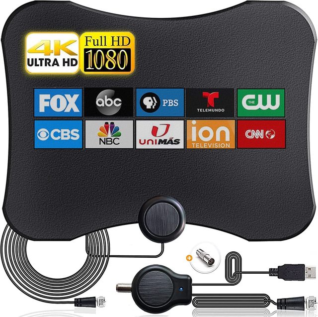 Manufacturer Direct Sales of 2025 New DVB-T2 Indoor and Outdoor 4K High-definition Digital TV Antenna HDTV Antenna
