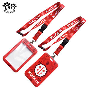 Lanière étanche personnalisée porte-cartes en plastique <span class=keywords><strong>souple</strong></span> badge nominatif <span class=keywords><strong>pvc</strong></span> porte-cartes pour lanière de cou en polyester - Product Image 5