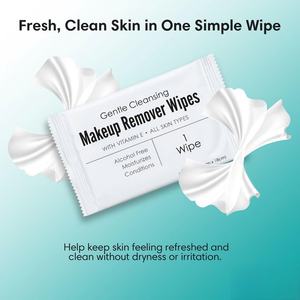 Lingettes démaquillantes douces emballées individuellement, sans alcool, hypoallergéniques, pour peaux sensibles - Product Image 4