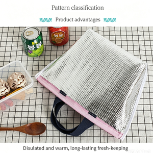 Sac isotherme personnalisé avec logo, mini sac isotherme pour bento, sac à lunch personnalisé avec logo pour adulte, <span class=keywords><strong>repas</strong></span> chaud, thermique, petit MOQ CD08 - Product Image 3