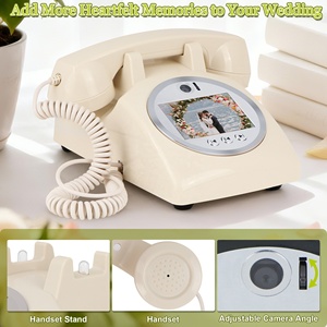 Livre d'or audio personnalisable, design <span class=keywords><strong>portable</strong></span>, livre d'or audio vidéo, téléphone pour mariages, anniversaires, remises de diplômes, téléphone - Product Image 3