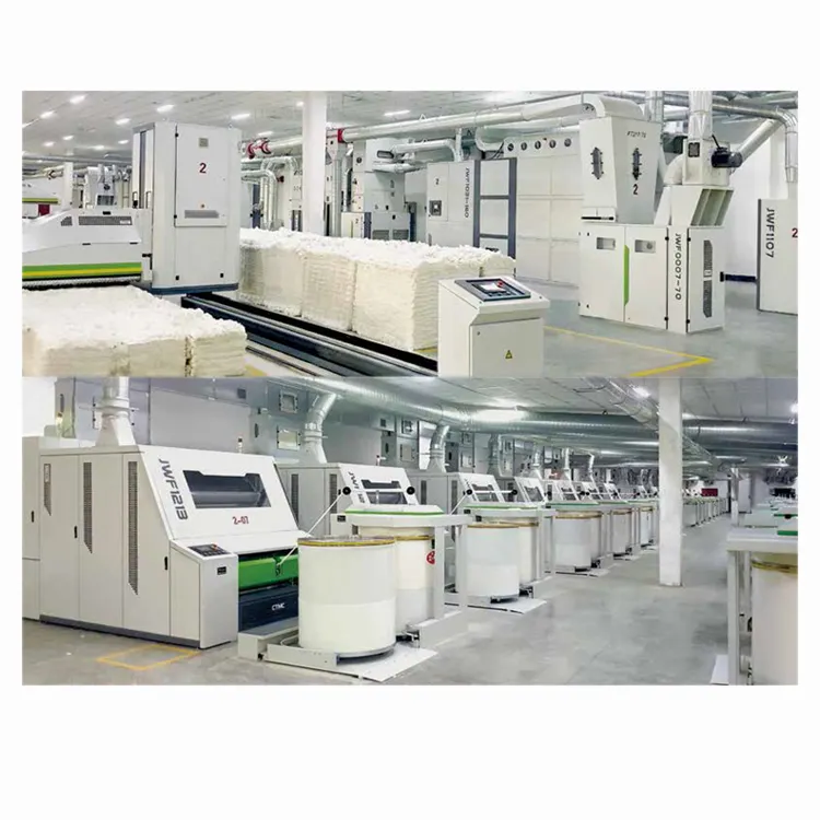 Mesin benang katun Carding jalur produksi tekstil