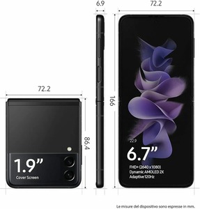 <span class=keywords><strong>Z</strong></span> <span class=keywords><strong>Flip</strong></span> <span class=keywords><strong>3</strong></span> 5G F711U1 F711N F711B หน้าจอ 6.7 นิ้ว HD Deca Core 8GB 128/<span class=keywords><strong>256GB</strong></span> NFC Snapdragon รองรับภาษาสเปน/ฝรั่งเศส/อังกฤษ - Product Image 4