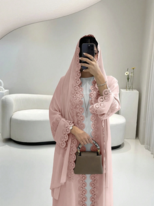Abaya Islamique Femme Casual Premium en Gros, Derniers Modèles d'Abaya Simples, Abaya en Dentelle - Product Image 3