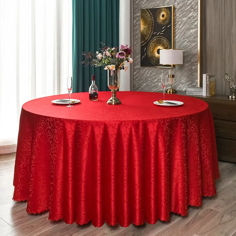 Cubierta de mesa antiarrugas de Damasco, 118, 120 pulgadas, Jacquard, para mesa de comedor