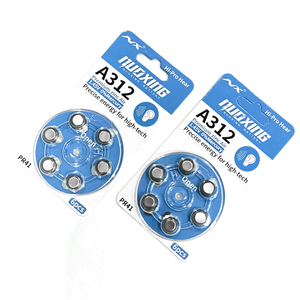 Bateria de zinco-ar <span class=keywords><strong>A312</strong></span>, Bateria do botão do aparelho auditivo PR41, Orelha do implante coclear 1.45V - Product Image 5