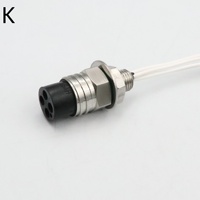 Connecteur étanche pour eaux profondes SUBCONN MCBH/IL en acier inoxydable à 3 broches pour montage mural en cabine, connecteur sous-marin pour océan et sous-marine
