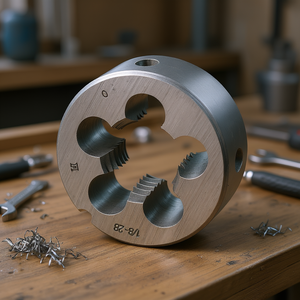 Jeu de tarauds et filières métalliques Fervi pour filetage de gaz cylindrique, taille de filetage 1/8-28 - Product Image 3