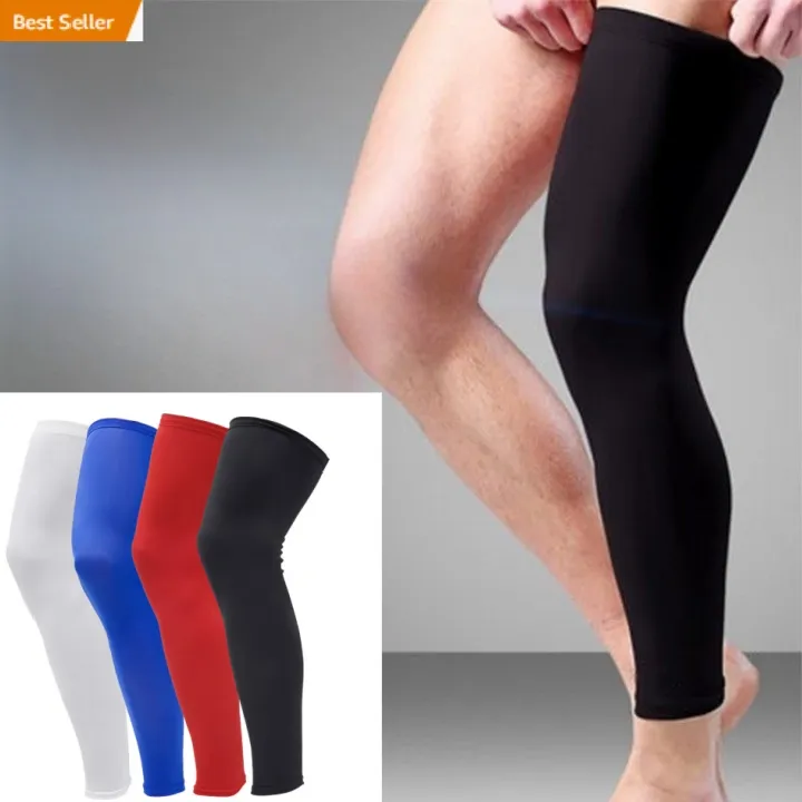 Custom Sport Outdoor Long Leg Brace 2024 New Products Running Basketball Cycling Compression Leg Sleeve Protection for Men Women