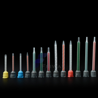 Buse mélangeuse statique carrée verte 50 ml 1:1 pour résine époxy, tube de mélange 24 éléments, distributeur de colle, cartouche bi-composant