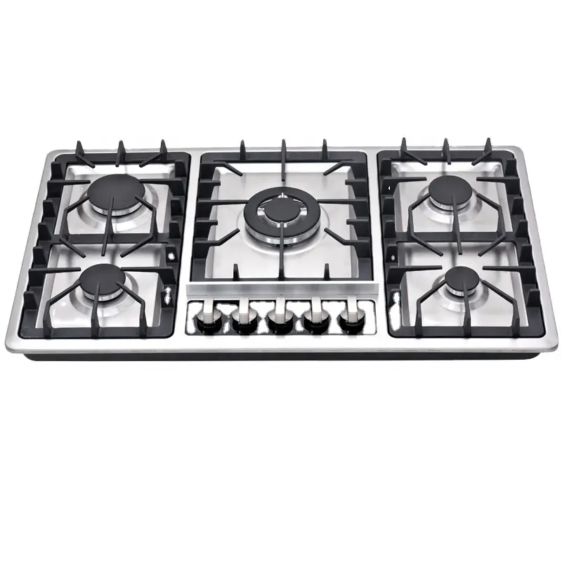 cheap built-in gas hob with big fire stainless steel gas stove for cooking appliance