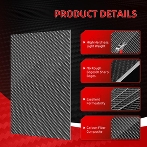 SY Carbon 250mm X 200mm X 0.7mm Carbon Fiber Board Twill Matte Carbon Fiber Plate <b>Panel</b> Sheets Customize Size - Product Image 3