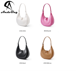 กระเป๋าหนังแท้ AndoBag รุ่นใหม่ ทรงพระจันทร์เสี้ยว สะพายข้าง/สะพายไหล่ แบบครึ่งวงกลม สำหรับพักผ่อน รุ่น 2232 - Product Image 2