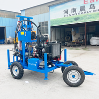 Nouvelle machine de forage de puits d'eau sur roues personnalisée 2026 de 61 CV, portative, pour des forages jusqu'à 200 m de profondeur