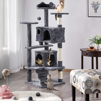 Ensemble de démarrage interactif et moderne pour chaton : aire de jeux de luxe écologique avec jouets suspendus (souris et balles)