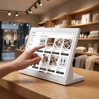 Tablette publicitaire numérique tactile Android 13 de 14 pouces pour affichage de produits en magasin de détail, supermarché, 2+32 Go