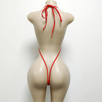 Haut de bikini personnalisé en spandex pour femme avec chaîne dorée, strass AB exotiques, string, combinaison sexy pour femme, tenue de danseuse, tenue de strip-teaseuse