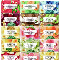 Collection de Savons Artisanaux Hydratants et Nettoyants en Profondeur aux Huiles Essentielles et aux Fruits, Personnalisables OEM/ODM, Idéale pour Cadeau