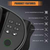 Clavier d'entrée sans clé amélioré pour camping-car, serrure de porte sans fil à empreintes digitales pour caravane