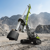 Foreuse rotative ZOOMLION 60m ZR220 la mieux notée, machine de forage à marteau, alimentée au diesel, avec engrenages et pompe, mobilité sur chenilles, prix bas