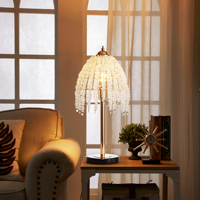 Lampe de table en cristal doré de 19 pouces, élégante lampe de chevet moderne pour salon et chambre à coucher, livraison gratuite depuis les États-Unis