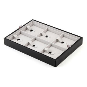 15 Slot Custom Logo Pu Leather Travel <b>Display</b> <b>Jewelry</b> Tray Zipper Case Storage Organizer <b>Jewelry</b> Box - Product Image 6