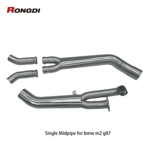 Tubo Intermedio de Acero Inoxidable 304 para Sistema de Escape BMW M2 G87 S58 3.0T 2023 con Soporte, Pieza Automotriz - Product Image 3