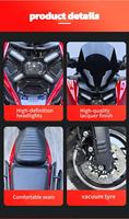 Wholesale 800W Brushless Gas Scooter Motorcycle with 72V 20Ah Battery for 150km Range Sportbikes 60km/h Speed. for Highways Use.