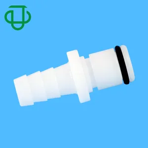 White POM/NBR 5/16" Hose Barb Non-Valved CPC Quick Disconnect Hose Barb 8mm Medical Tube Connector For Water Calculation