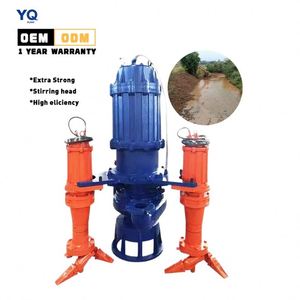 Bomba Sumergible para Lodos Resistente al Desgaste, 80m 30kW, Bomba Eléctrica Industrial para Dragado con Agitador para Dragado de Ríos, Arena y Grava - Product Image 1