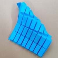 Moule en silicone de qualité alimentaire à 40 cavités rectangulaires étroites pour bonbons au caramel, barres de chocolat, truffes, ganache, gelée, praline, brownie