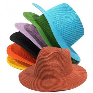 Nouveauté 2025 – Tendance unisexe style britannique à carreaux – Chapeau d'été décontracté pour la plage, le jazz, les voyages et le ski – Couleurs variées en paille naturelle - Product Image 4