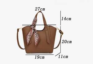 Sac à main en PU pour femme de luxe et de haute qualité avec motif lychee, sac à main en soie - Product Image 4