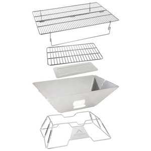 Camping en plein air <span class=keywords><strong>Barbecue</strong></span> Pliant Inoxydable <span class=keywords><strong>Nomade</strong></span> Pochette Brasero Four Pliant Four Rack Pliant - Product Image 4