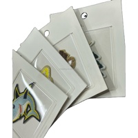 Boîtes d'emballage en plastique écologiques personnalisables pour sous-verres sous blister, autocollants brodés - Couleur et taille personnalisées