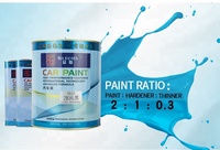 Revêtement de carrosserie automobile Peinture acrylique de voiture 2K Solid Metallic Color Topcoat pour la finition ou la réparation automobile Peinture de voiture