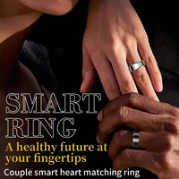 Anillo Inteligente de Alta Calidad para Mujeres y Hombres, Monitor de Ritmo Cardíaco, Resistente al Agua, Compatible con Apple iPhone, Samsung y Android