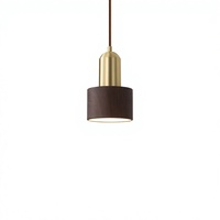 Mini lampe suspendue en fer, style nordique moderne et minimaliste, LED 12cm, trois couleurs, intensité variable, luminaire pour chambre à coucher et restaurant