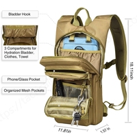 HAVISON 3L TPU sac d'hydratation hommes femmes Sports de plein air vélo sac à dos pour vessie d'eau tactique Molle pour la chasse