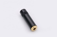 Écouteurs Jack pour femme, connecteur fil, prise jack 3.5mm, 5 pièces, stéréo, connecteur jack audio, couleur noir lisse plaqué or, à faire soi-même, 3.5