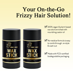 Nueva Cera para Peinar el Cabello Más Vendida, Cera en Barra para Control de Bordes con Etiqueta Personalizada, 75g - Product Image 2