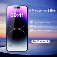Protection d'écran en verre trempé AR ultra-fin à couverture intégrale LFD 01 Grade AAA 9H de dureté pour 11 12 13 14 15 16 17 Pro Max