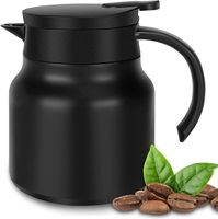 Carafes à café 1000ml théière pour garder le café chaud en acier inoxydable carafe thermique sous vide à double paroi